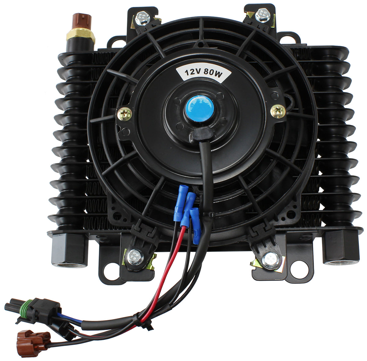 Aeroflow Performance Products AF72-6003 10 x 7-1/2" Comp Trans Cooler with 120W Fan & Switch -10ORB
