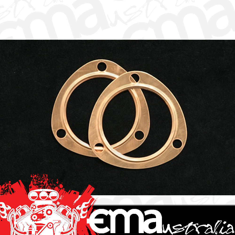 SCE Gaskets 4300 PRO COPPR EMBSSD EXH. 3 BOLT 3" HEADER COLLECTOR GSKT SET