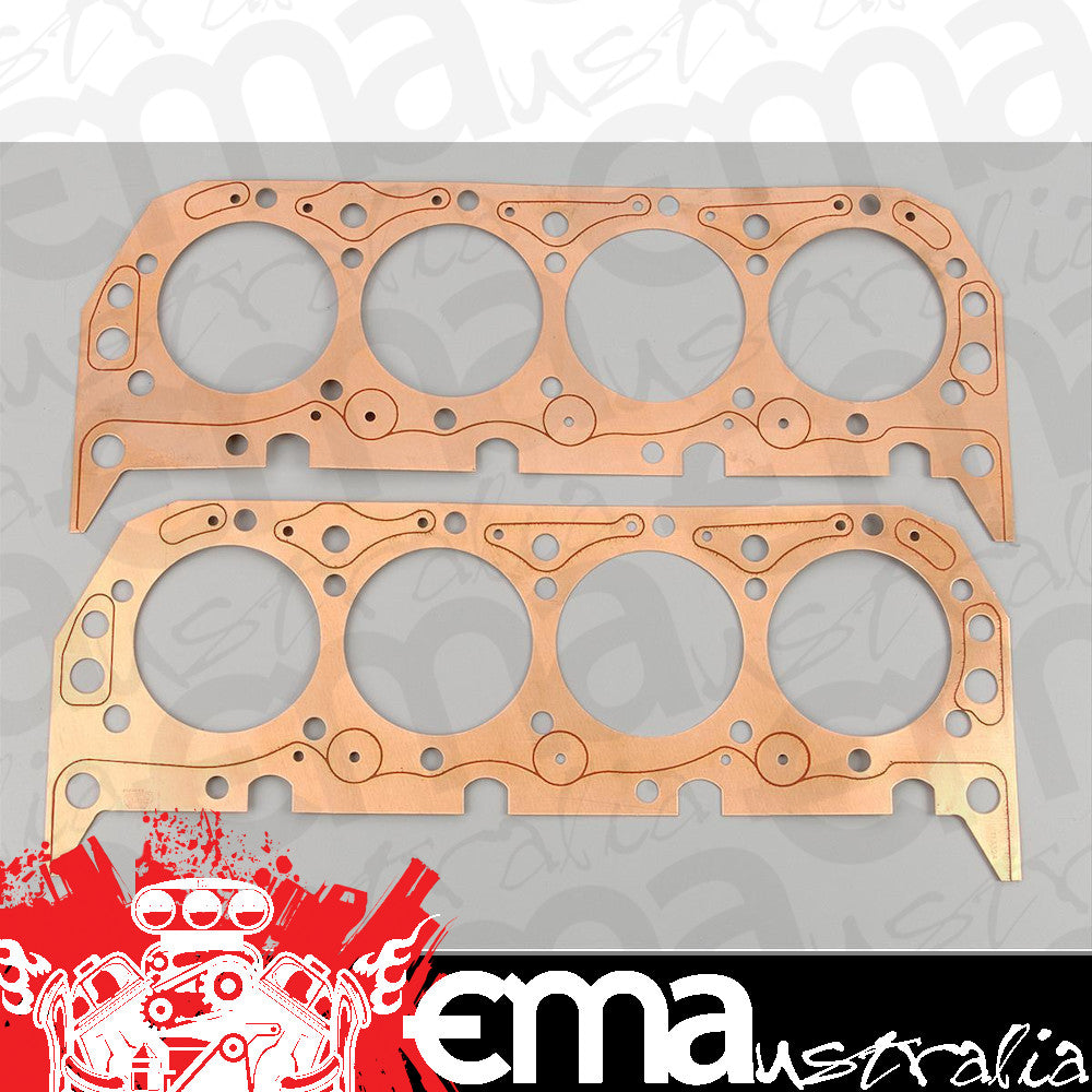 SCE Gaskets SCE-T13324 Titan Copper Head Gaskets 4.320" Bore Chev BB 396-454 V8 .043"