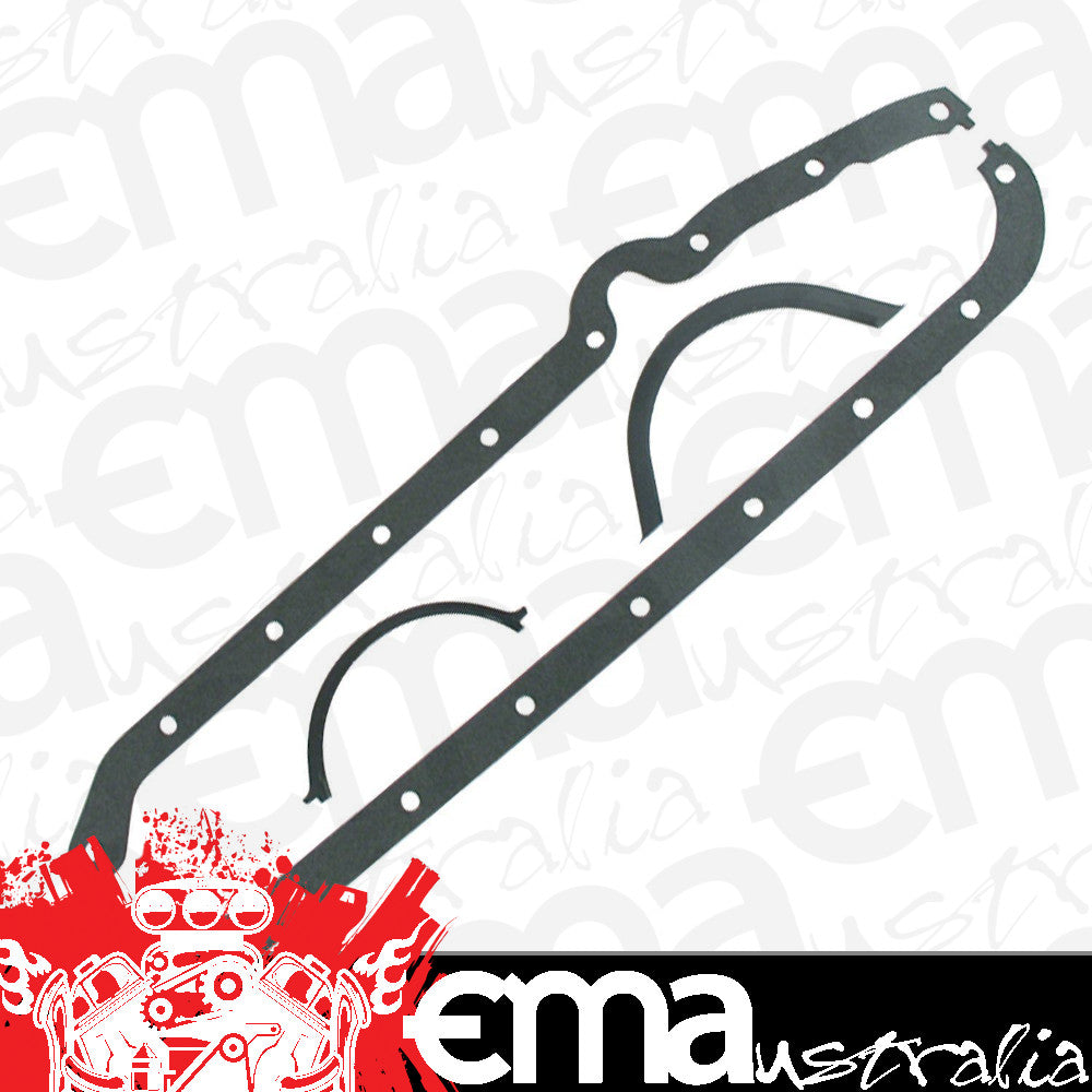 Chevy small block Gen I 262-400ci V8 Oil Accuseal Oil Pan Gasket Set suit Chev 1975-'79 SCE Gaskets SCE11090