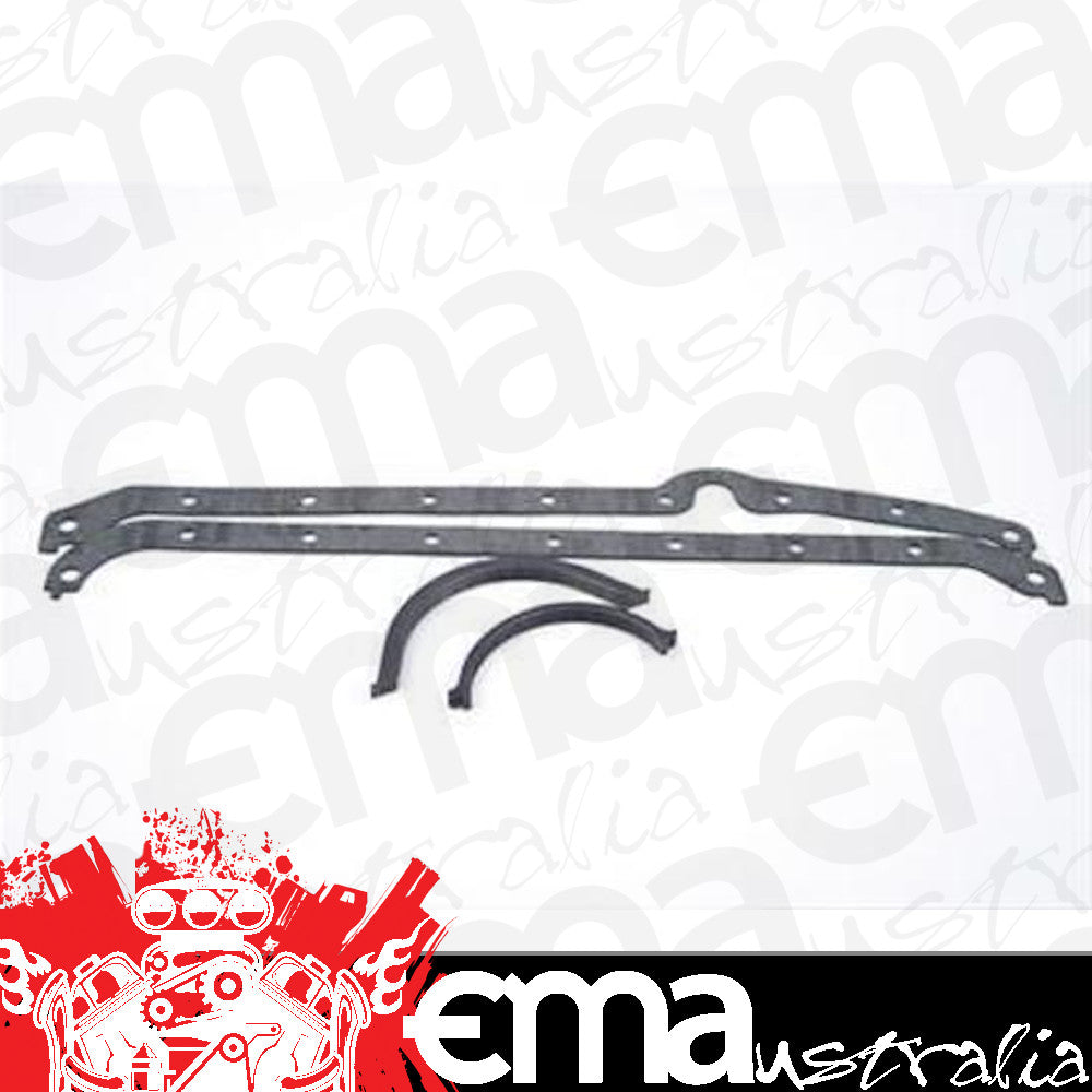 SCE Gaskets 111090 SBC THICK FRONT PAN SEAL, LEFT DIPSTCK OIL PAN GASKET SET