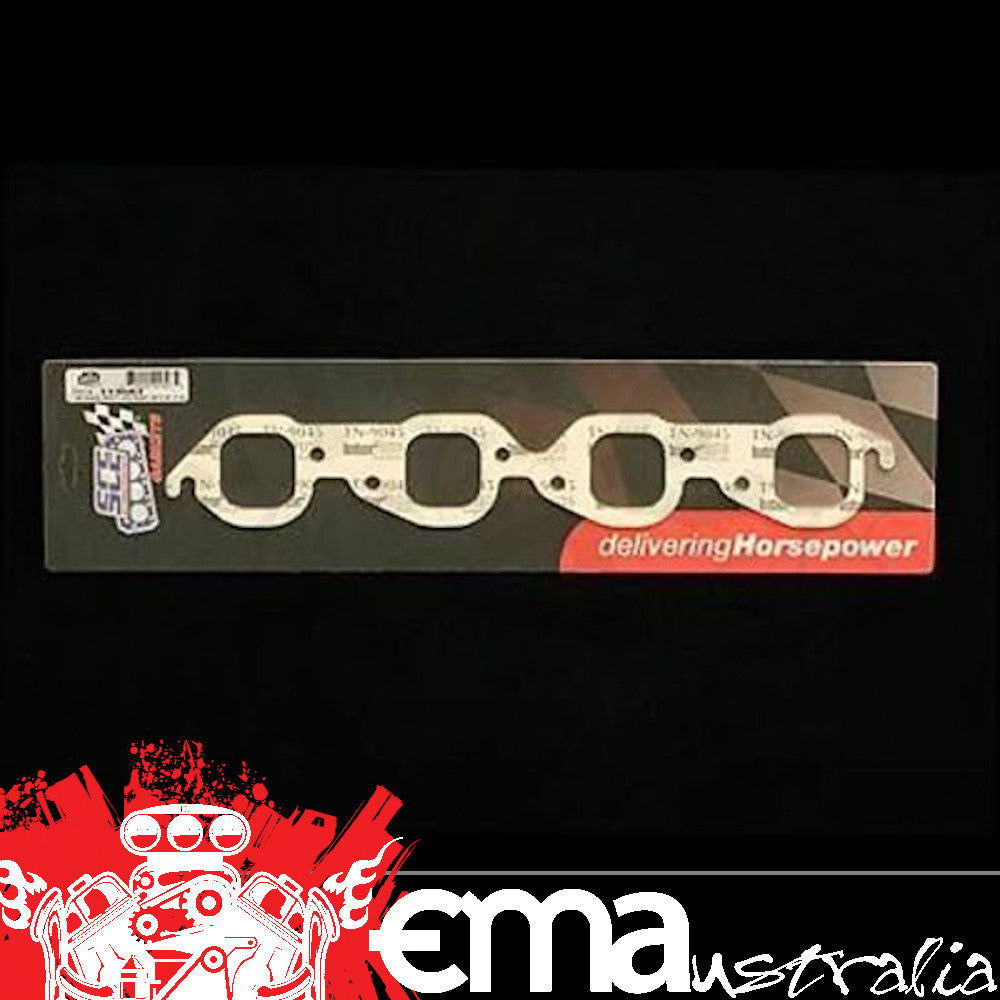 SCE Gaskets 113083 BBC LARGE SQUARE PORT EXHAUST GASKETS