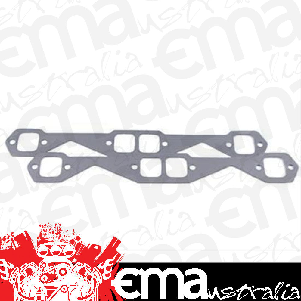 SCE Gaskets 211180 SBC STD SQUARE PORT PREMIUM EXHAUST GASKETS