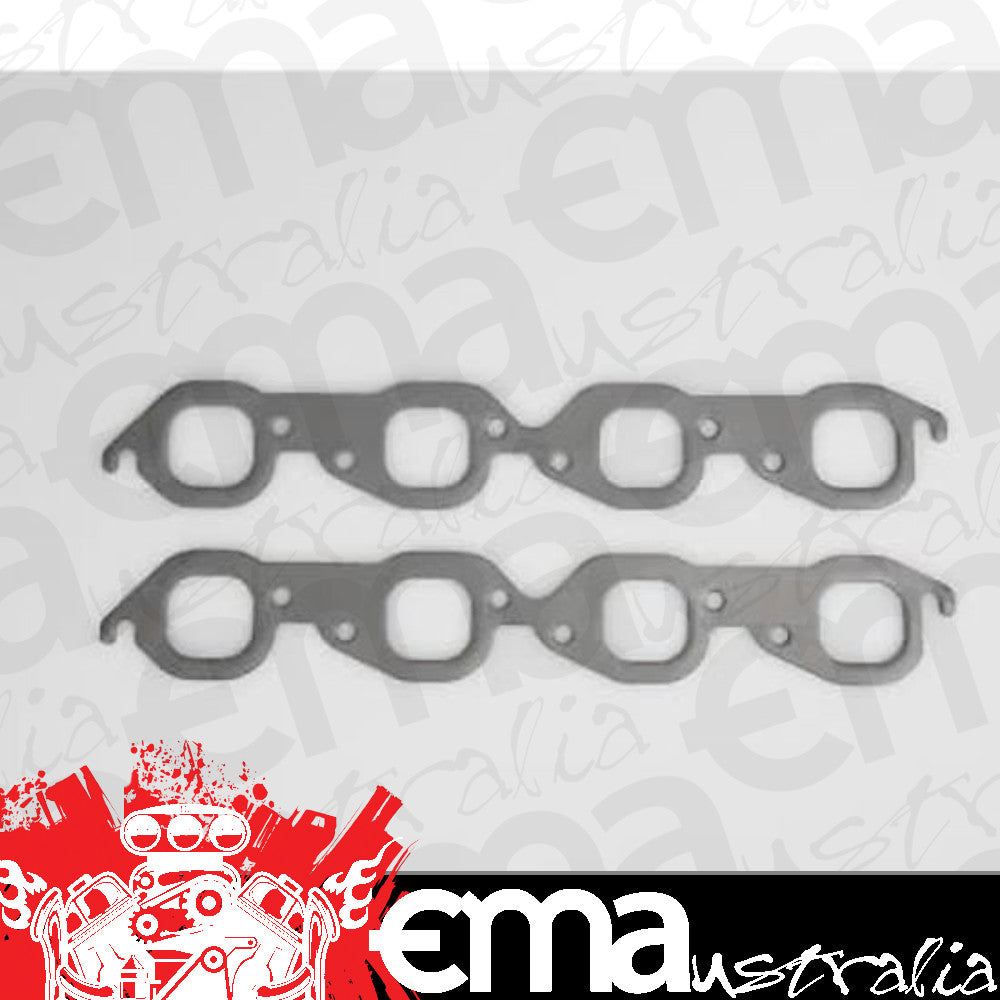 SCE Gaskets 213182 BBC STOCK SQUARE PORT PREMIUM EXHAUST GASKETS
