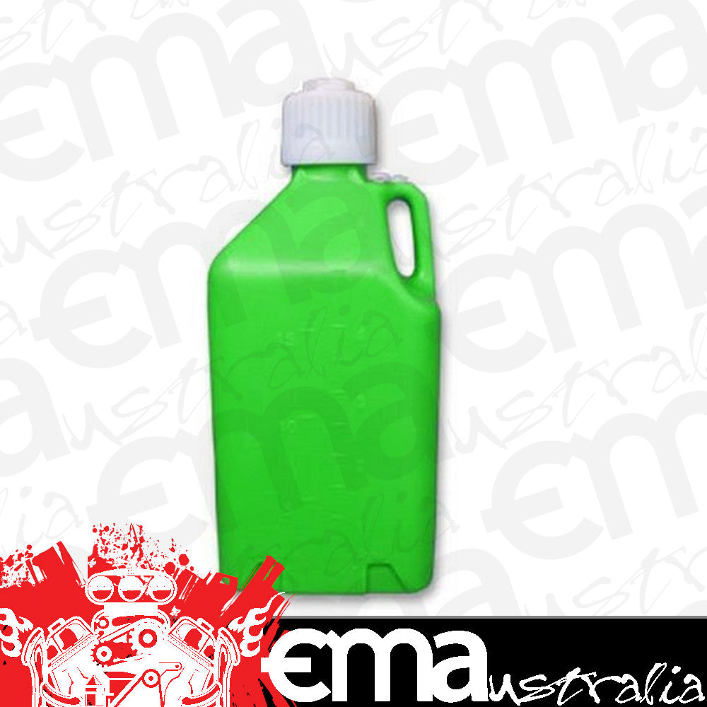 Scribner Plastics SCR2000GG Scribner 5 Gallon Utility Jug Square Glow Green