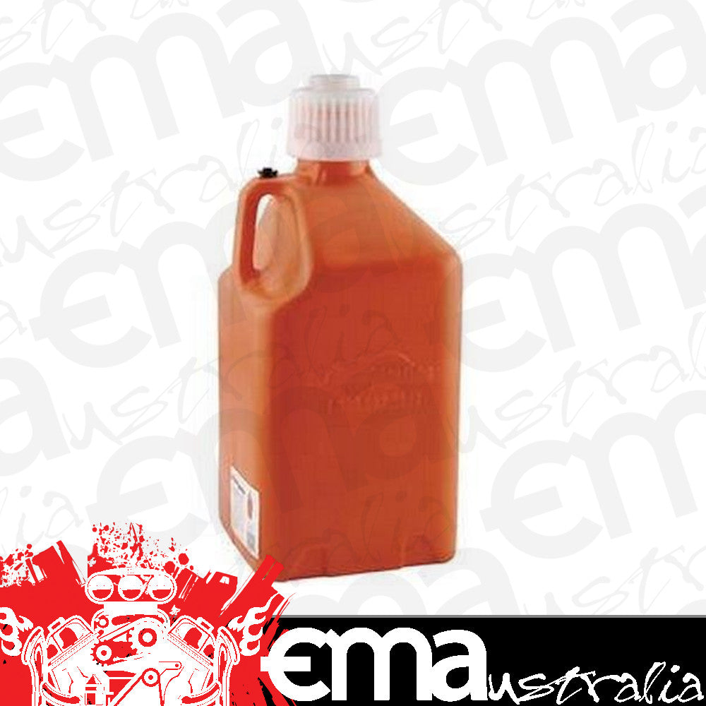 Scribner Plastics | SCR2000O | 5 Gallon Utility Jug Square Orange