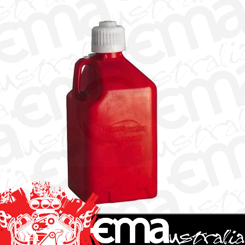 Scribner Plastics SCR2000R Scribner 5 Gallon Utility Jug Square Red