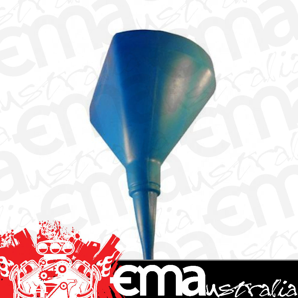 Scribner Plastics SCR6114B Scribner 8" Fuel Funnel D Shaped Blue