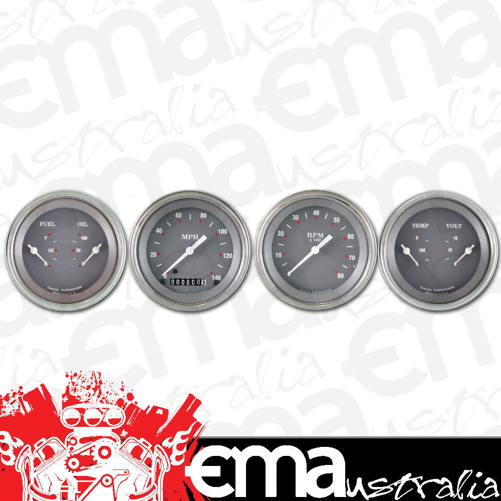 Classic Instruments SG05SLF SG - 4 Gauge Set 3-3/8" Speedo, Tacho & 2x Dual