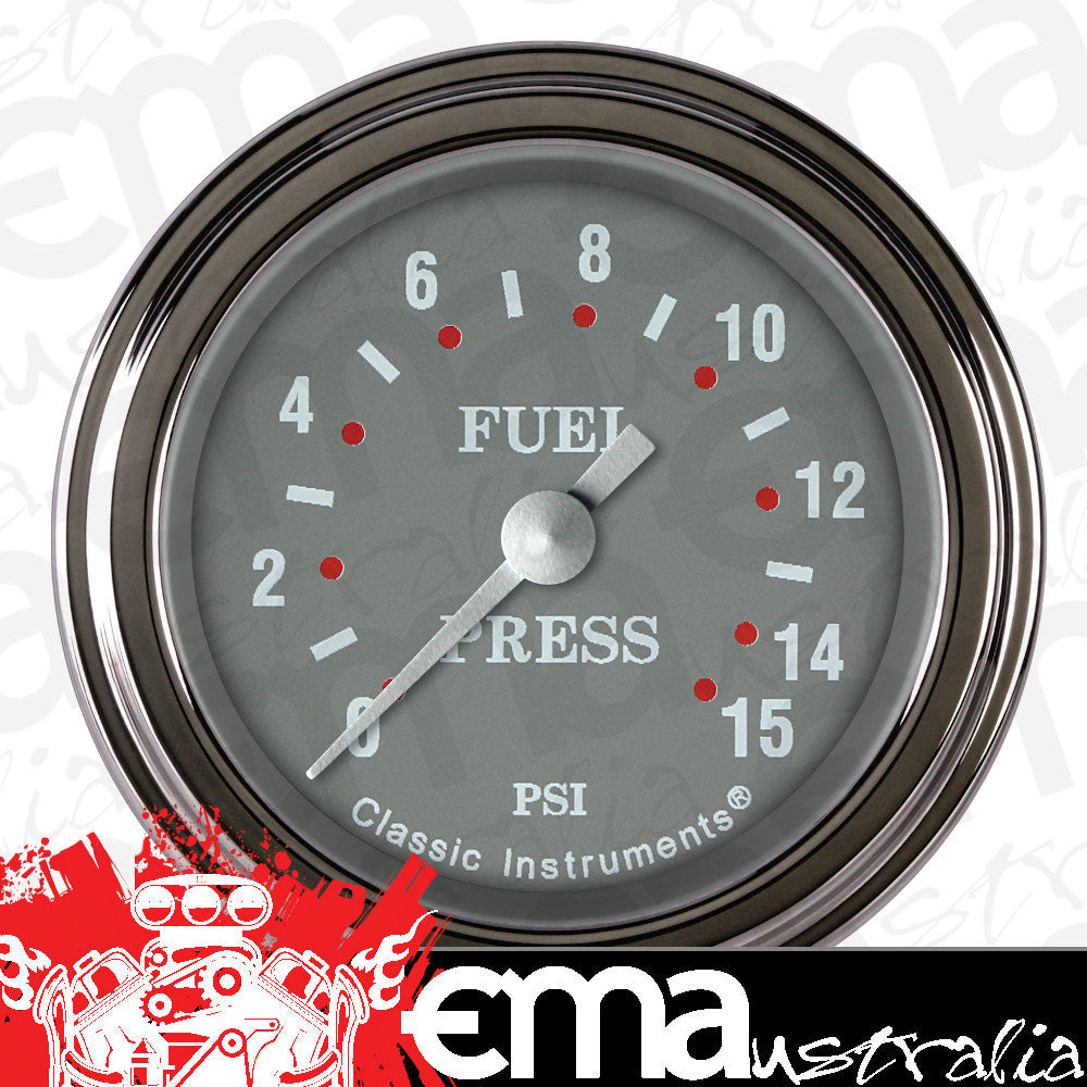 Classic Instruments SG145SLF SG 2-1/8" Full Sweep Fuel Pressure 15psi E