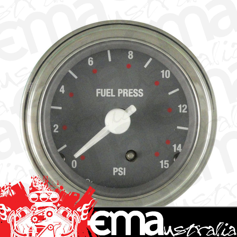 Classic Instruments SG15SLF SG - Fuel Pressure Gauge 15 PSI 2-1/8"