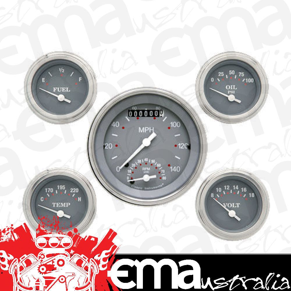Classic Instruments SG35SLF SG 3-3/8" Ultimate & 2-1/8" Fuel, Oil, Temp