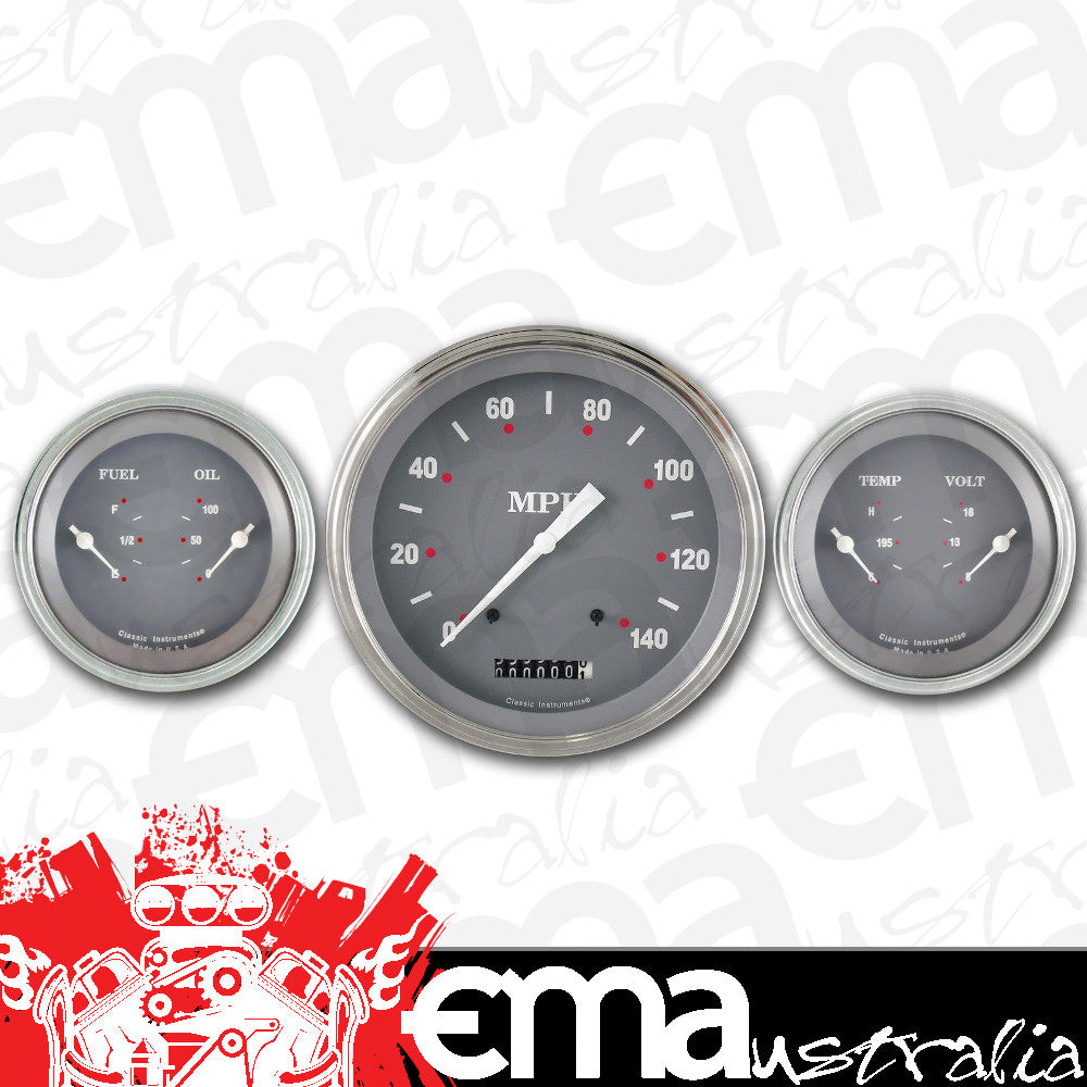Classic Instruments SG64SLF SG - 3 Gauge Set 4-5/8" Speedo & 2x 3-3/8" Duals