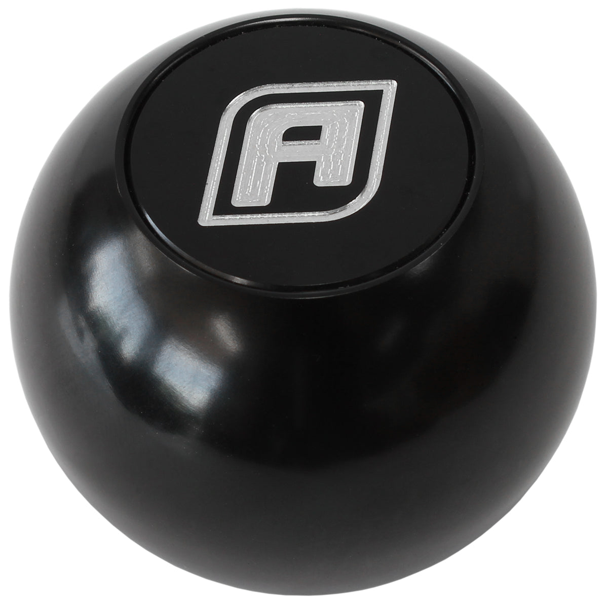 Aeroflow AF72-9900BLK BILLET ROUND BLACK GEAR KNOB SHIFT SHIFTER BALL 1/2"-20