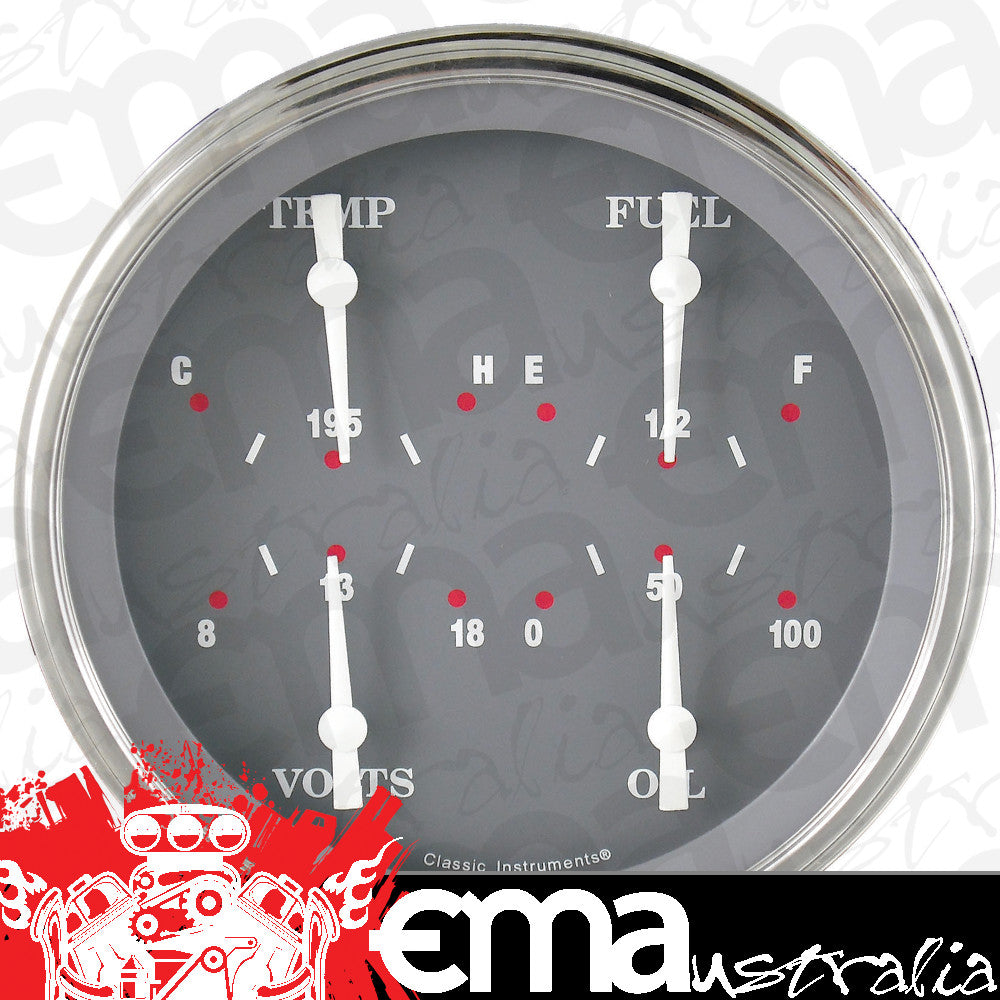Classic Instruments SG75SLF SG - Quad Gauge 4-5/8" (240-33 OHM)