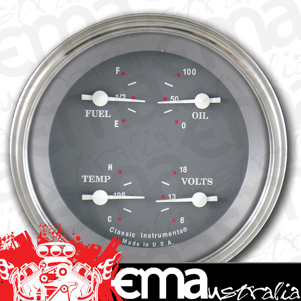 Classic Instruments SG76SLF SG - Quad Gauge 3-3/8" (240-33 OHM)