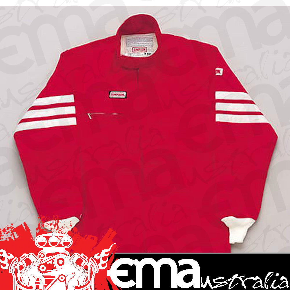 Simpson SI0403412 STD 19 Nomex 2-Layer Driving Jacket x-Large Red SFI 3.2A/5