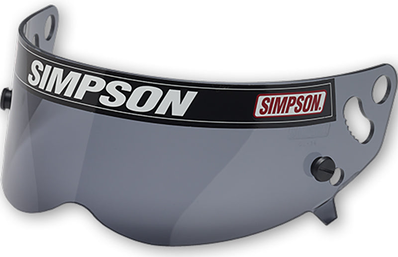 Simpson SI1021-12 Replacement Visor - Smoke x Bandit Diamondback Skull & Rx Helmets