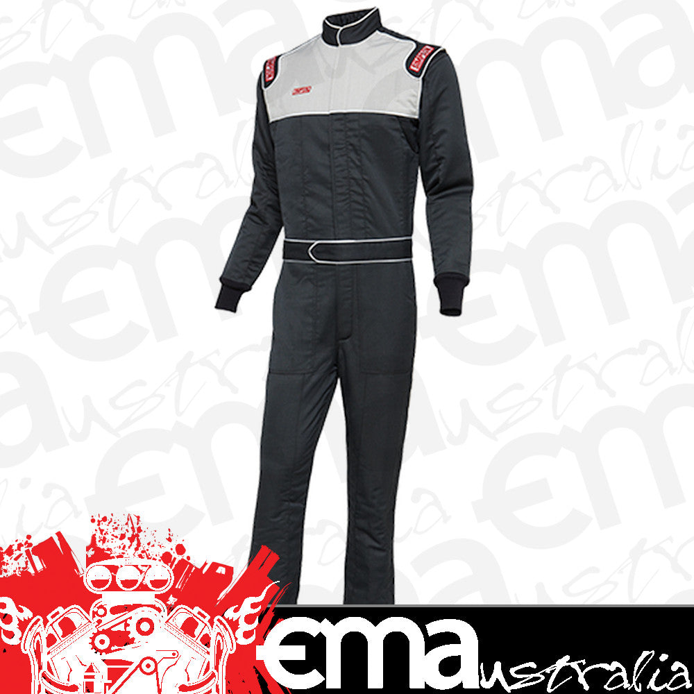 Simpson SI1502311 Sportsman Elite II suit Large 2-Layer Black SFI-5