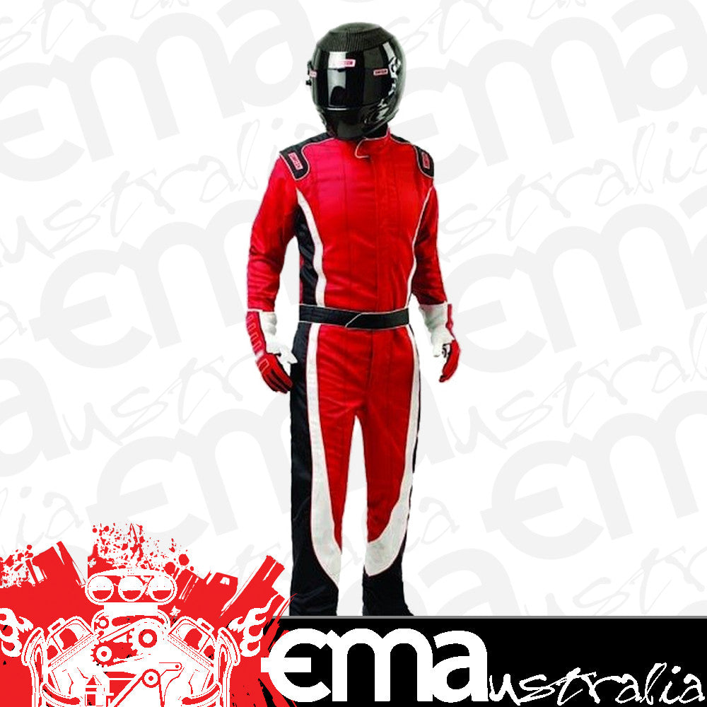 Simpson SI1903121 CrossOver Multi-Layer suit Small Red-White-Black SFI-5