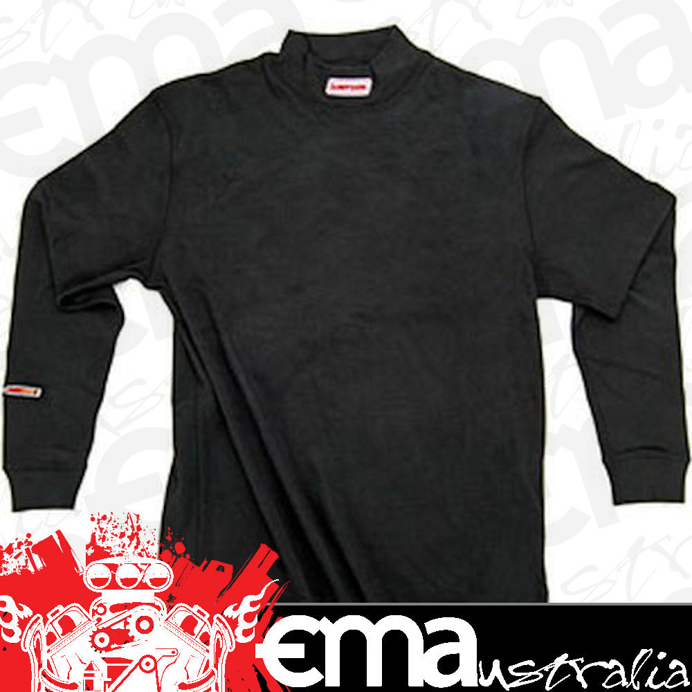 Simpson SI20600M Carbonx Long Sleeve Underwear Top SFI 3.3 Black Medium