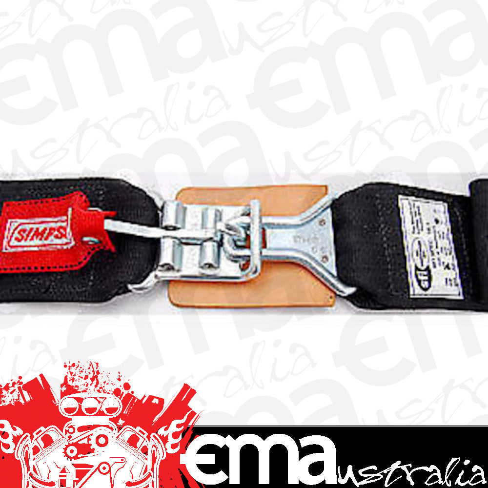 Simpson SI29002BK Latch & Link Lap Belt 62" SFI 16.1 Wrap Around Pull-Up