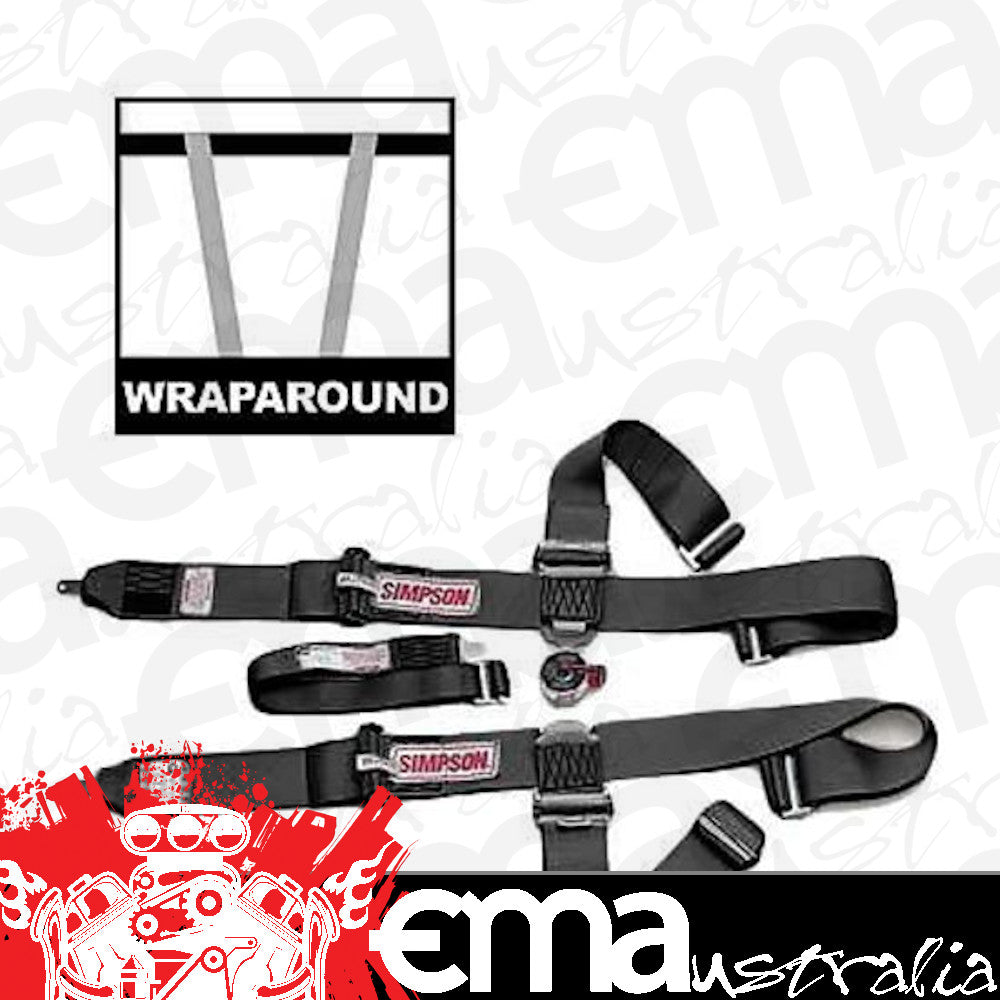 Simpson SI29112BK Camlock 55" 5 Point Harness Pull Down Roll Bar Mount Black