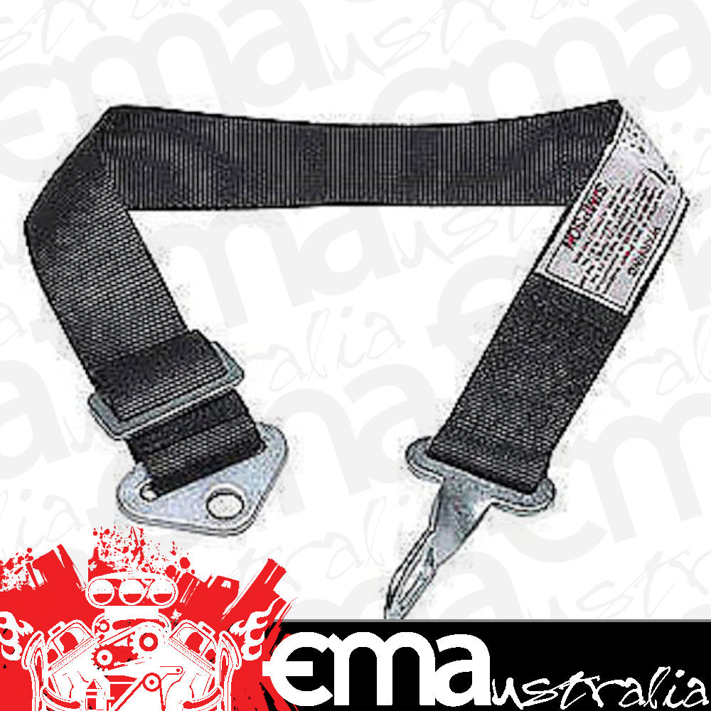 Simpson SI31015BK Latch Type Adjustable Anti-Submerine Belt Black 2" x 34.5"