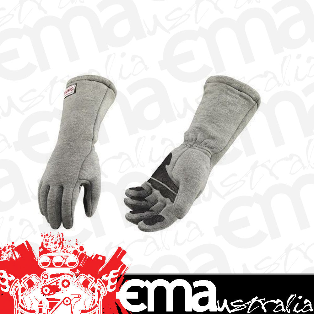 Simpson SI37015LG Holeshot 20 Nomex Drag Racing GlOves SFI 20 Size Large Black