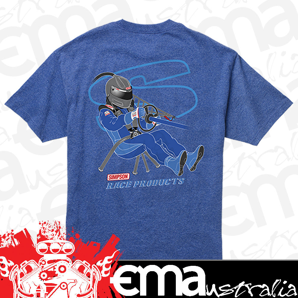Simpson SI43056L 2015 Racer Tee Blue Large