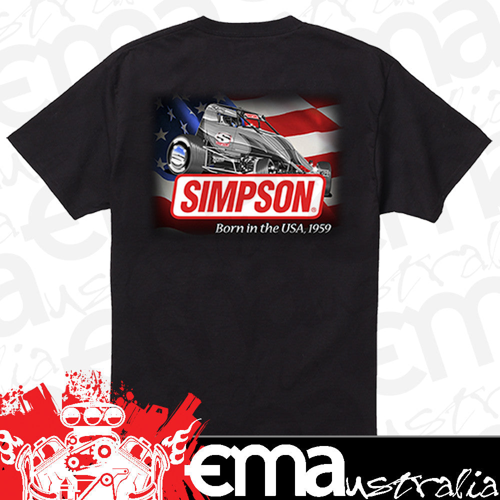 Simpson SI43058S 2015 American Flyer Tee Black Small
