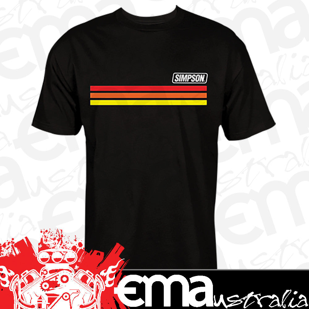 Simpson SI44006M Vintage Tee Black Medium