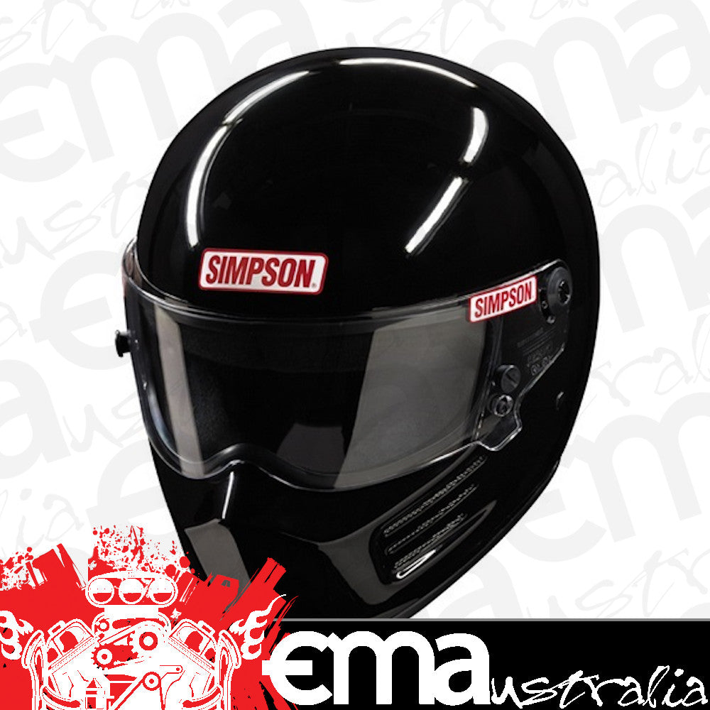 Simpson SI822-8 Bandit Helmet 2x-Large 7-7/8" - 8" Black Snell Sa ApprOved