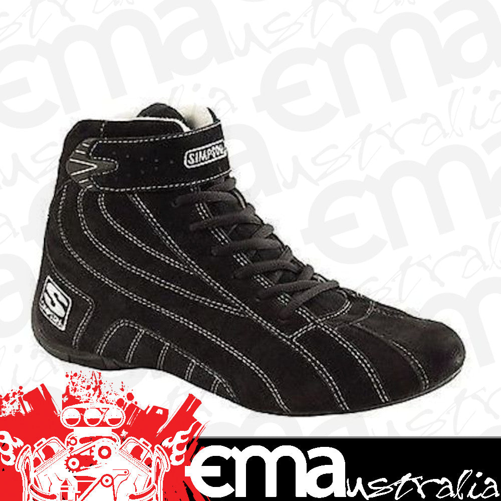 Simpson SICP080BK Circuit Pro SFI Driving Shoes Size 8 Black