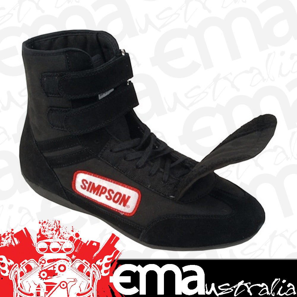 Simpson SIDR130BK Driving Shoe Size 13 Black SFI ApprOved