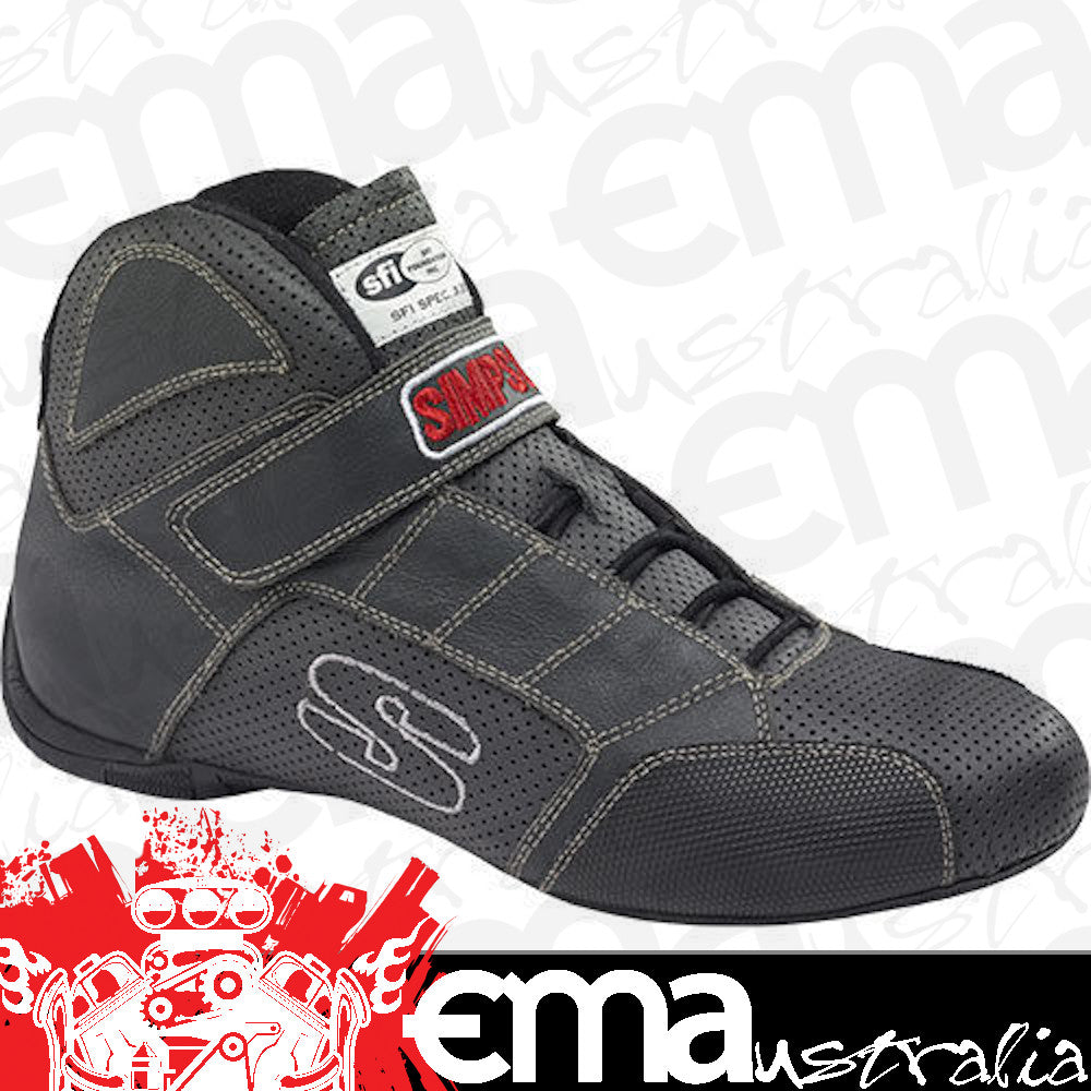 Simpson SIRL110K Red Line SFI Driving Shoes Size 11 Black