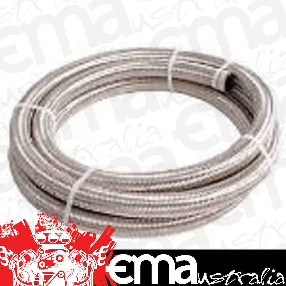 Aeroflow Performance Products AF100-06-3M SS Braided Hose -6AN 3 Metre Length Clamshell Pack