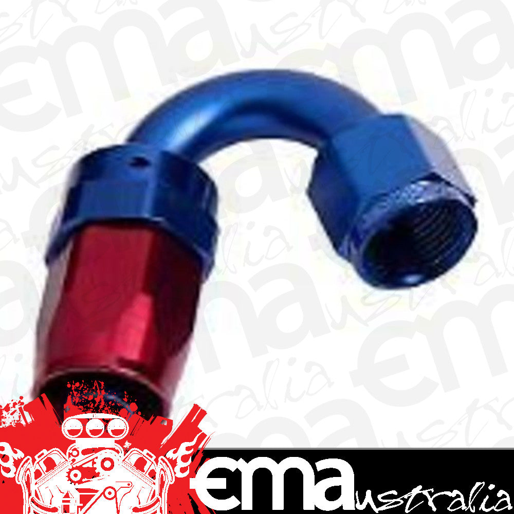 Aeroflow 100 & 450 series braided hose 8AN Taper 150 Degree End Blue Aeroflow Performance Products AF105-08