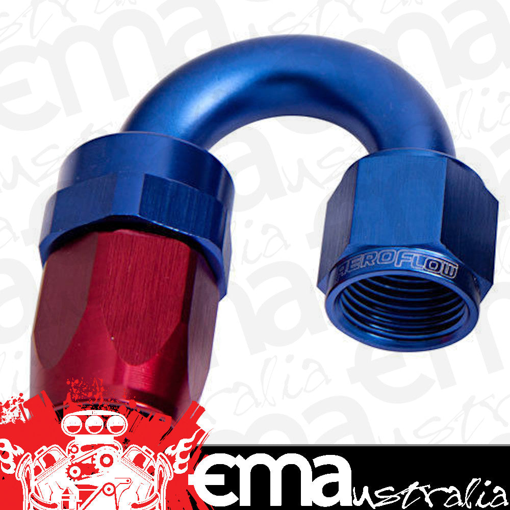 Aeroflow Performance Products AF106-06 6AN Taper Series 180 Degree Hose End Blue