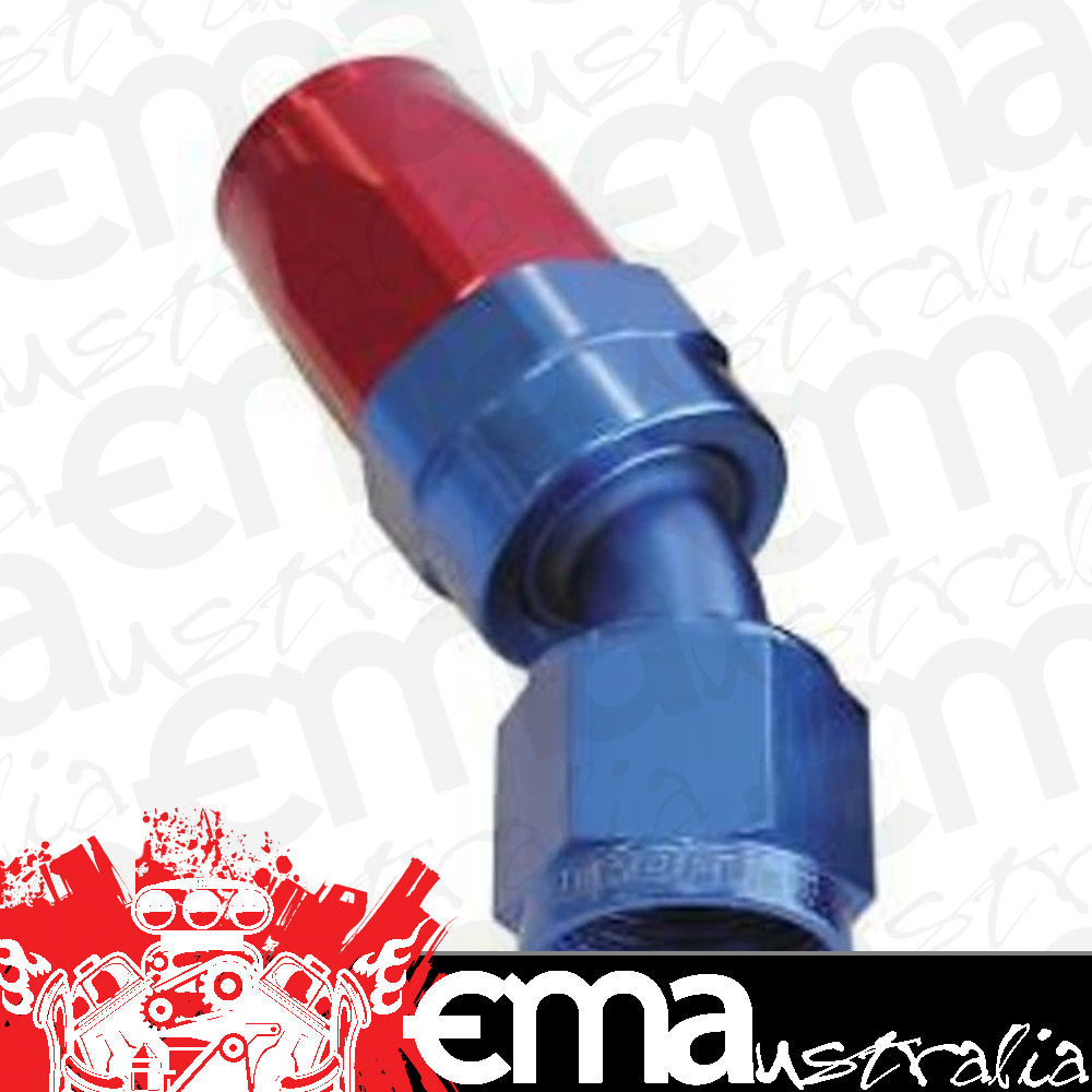 Aeroflow Performance Products AF117-06 6AN Taper Series 30 Degree Hose End Blue