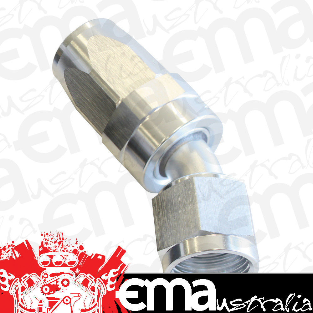 Aeroflow AF117-16S -16AN Taper Series 30 Degree Hose End Silver