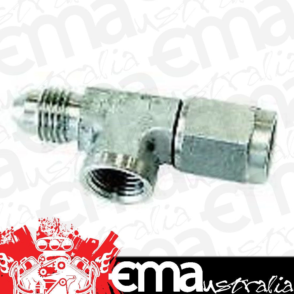 Aeroflow AF140-03-SS Straight Female - Male -3AN Stainless with 1/8" NPT Port