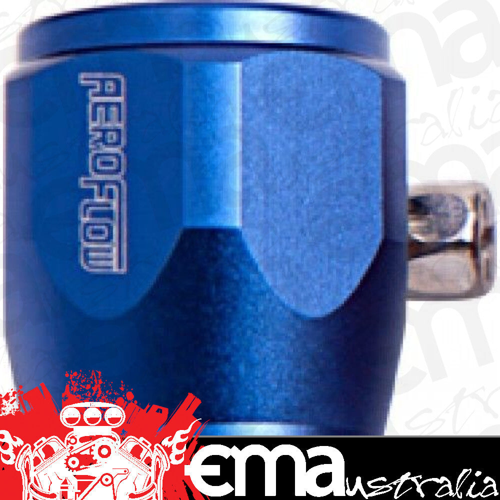 Aeroflow Performance Products AF150-12 Hex Hose Finisher 24.95mm ID Blue 31/32" ID Clamp