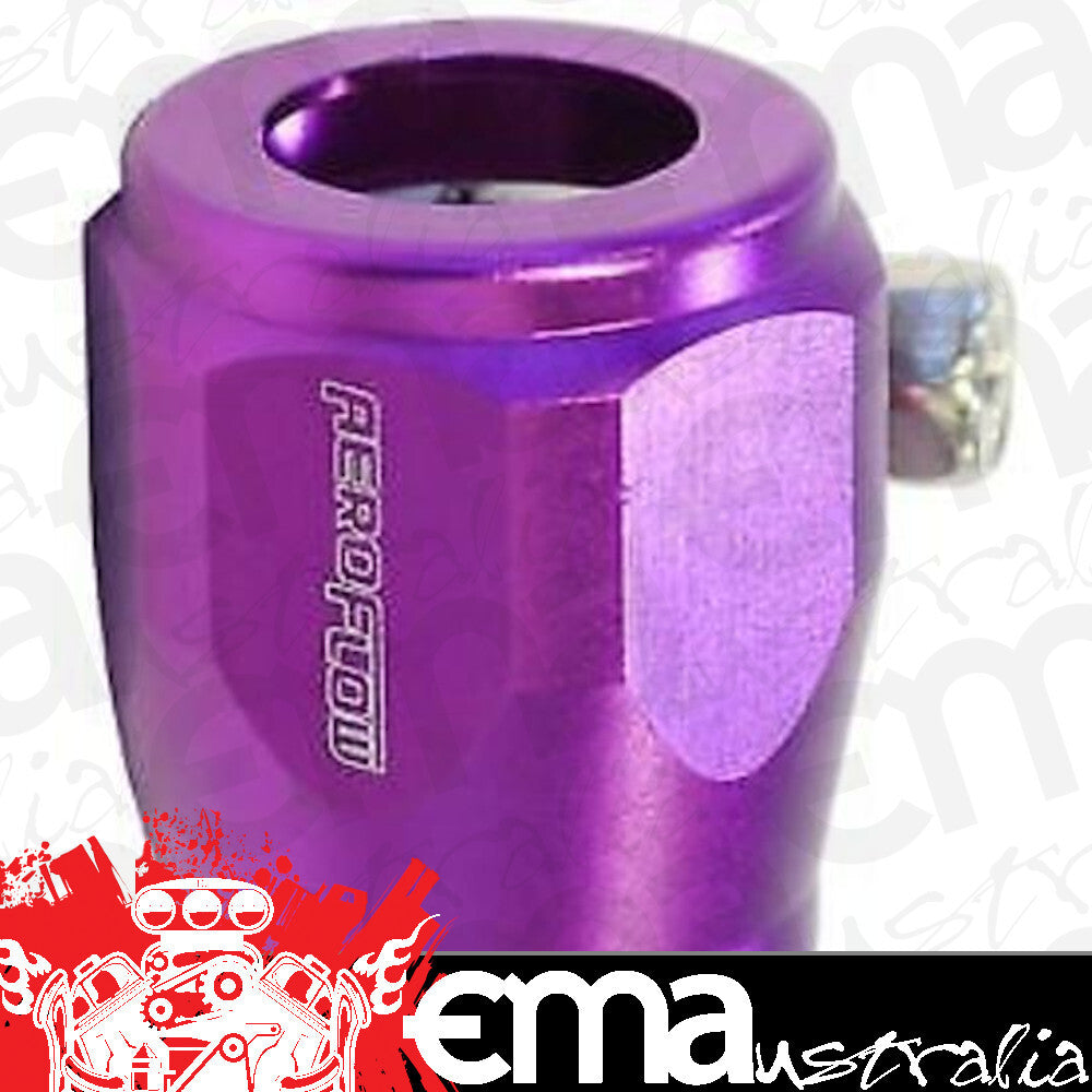 Aeroflow Performance Products AF150-16PUR Hex Hose Finisher 30.5mm ID Purple 1-3/16" ID Clamp