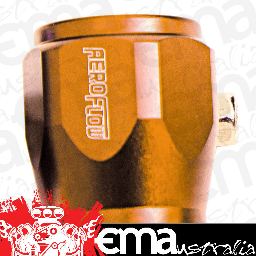 Aeroflow Performance Products AF150-20G Hex Hose Finisher 40.5mm ID Gold 1-19/32" ID Clamp