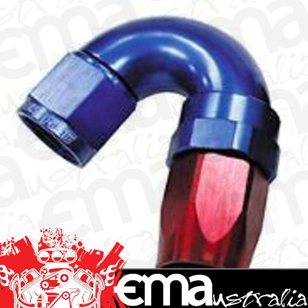 Aeroflow 100 & 450 series braided hose 150 Deg End -12AN Blue Full Flow Taper Style Aeroflow Performance Products AF155-12