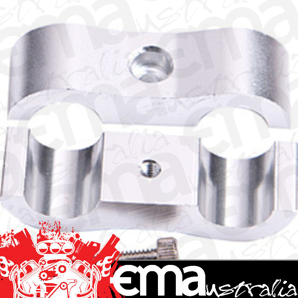 Aeroflow AF156-07S Billet Dual Hose Seperator Silver 11mm ID Or 7/16" ID