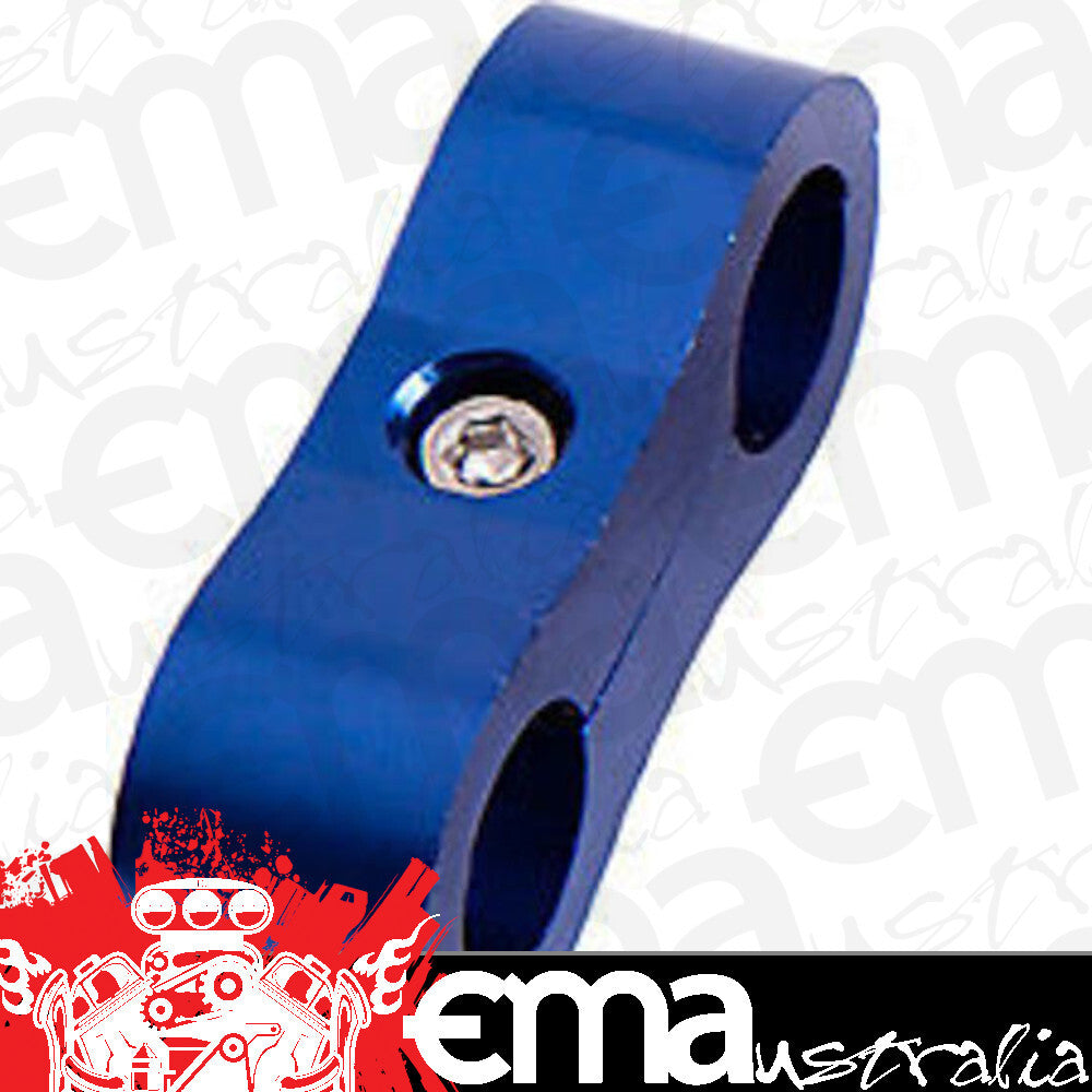 Aeroflow AF156-10 Billet Dual Hose Seperator Blue 15.8mm ID Or 5/8" ID