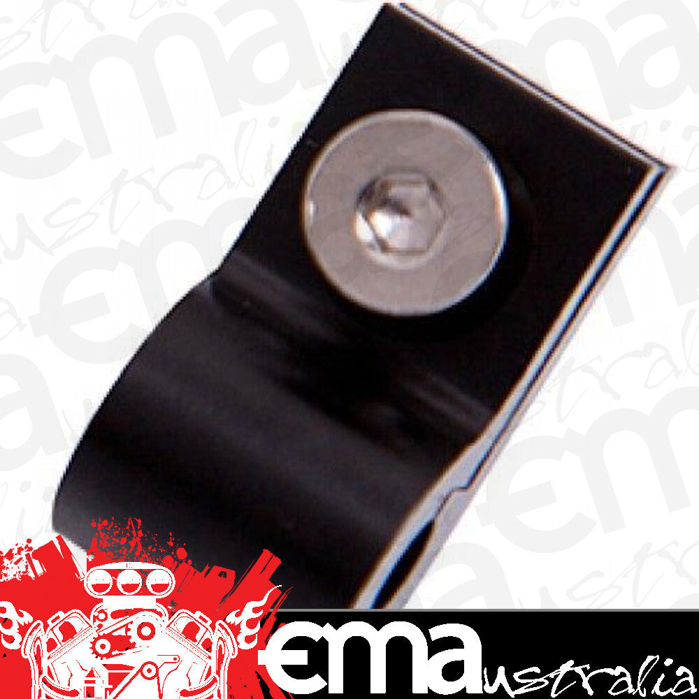 Aeroflow AF157-03BLK Billet P Style Clamp 3/16 Line Black 4.7mm ID Or 3/16" ID