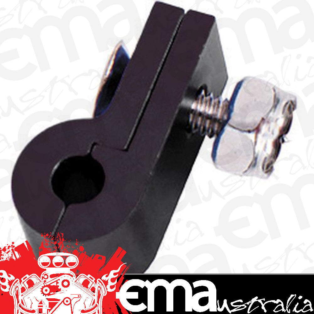 Aeroflow AF157-05BLK Billet P Style Clamp 5/16" Line Black 7.9mm ID Or 5/16" ID